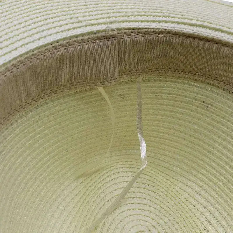 Chapeau de Paille avec Bandeau en Cuir