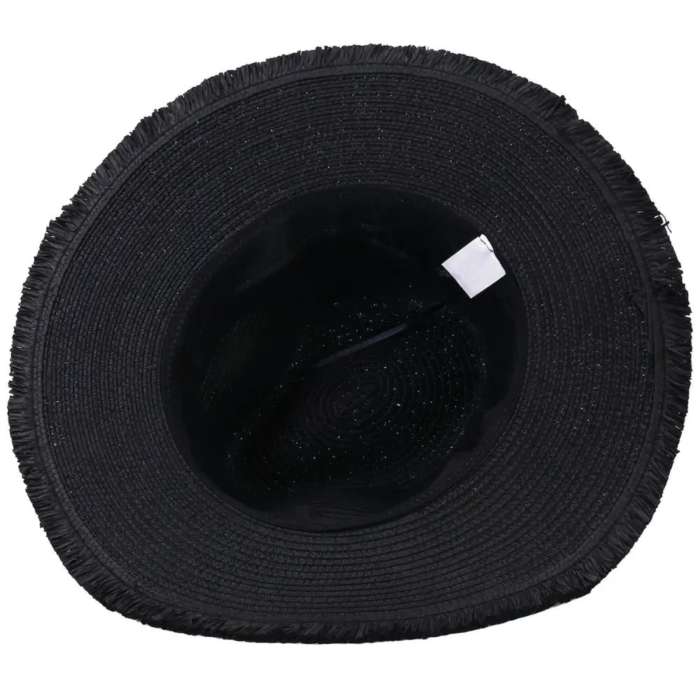 Chapeau de Paille Avec Frange