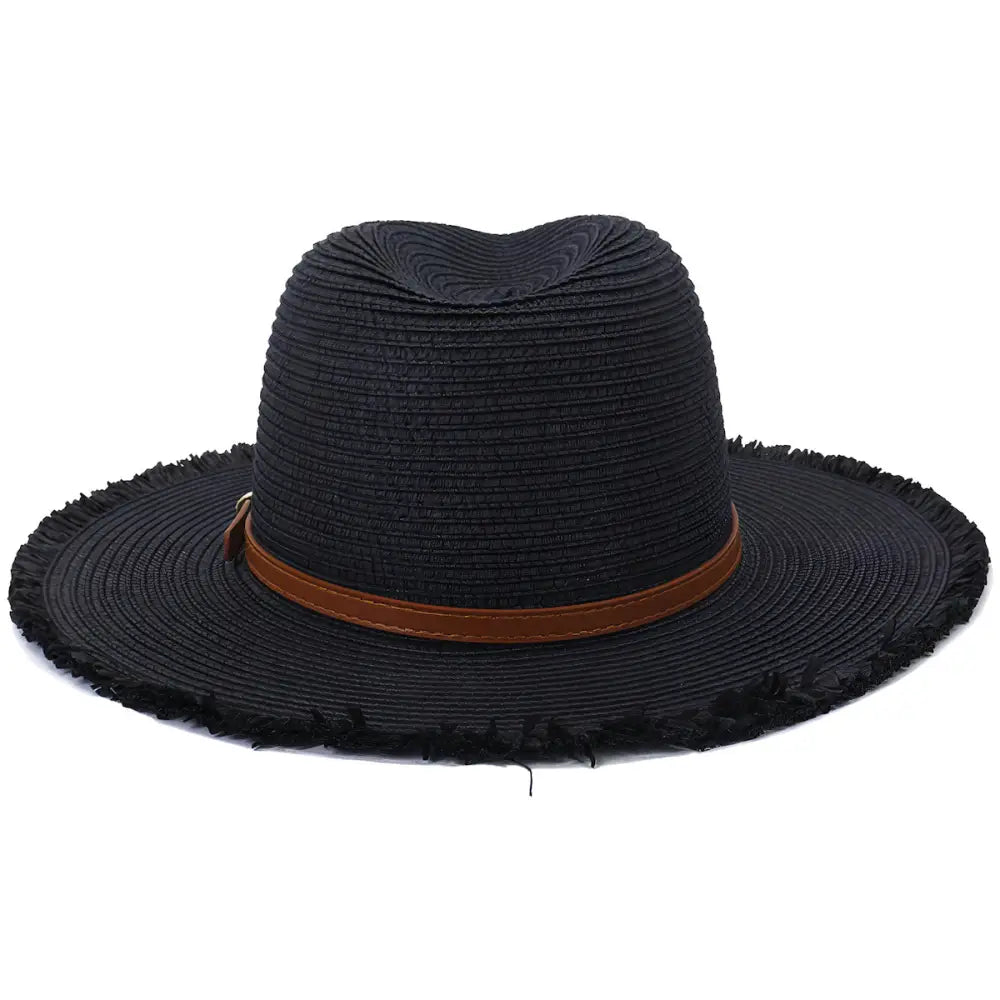 Chapeau de Paille Avec Frange