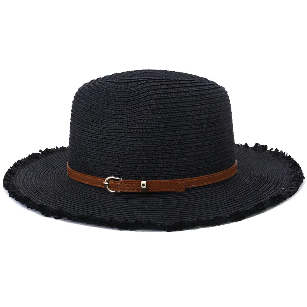 Chapeau de Paille Avec Frange