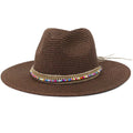 Chapeau de Paille Avec Perles