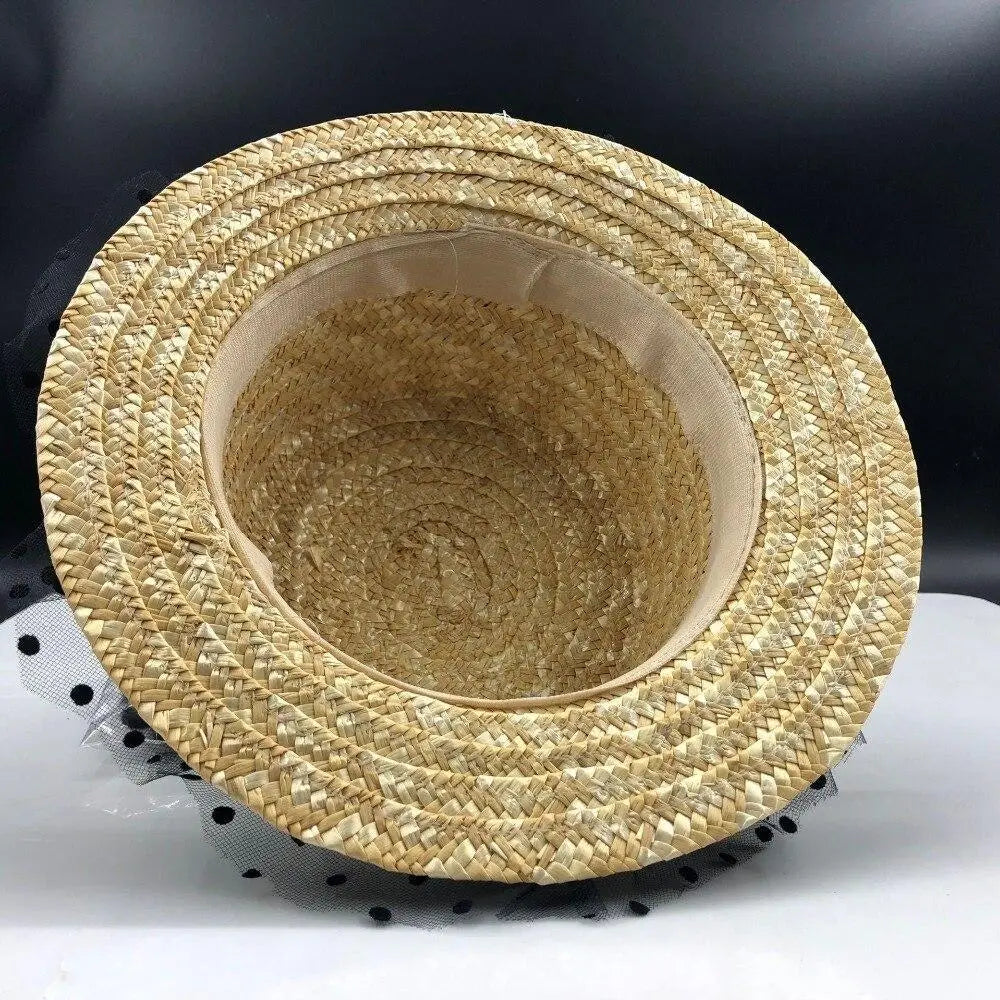 Chapeau de Paille Avec Voile