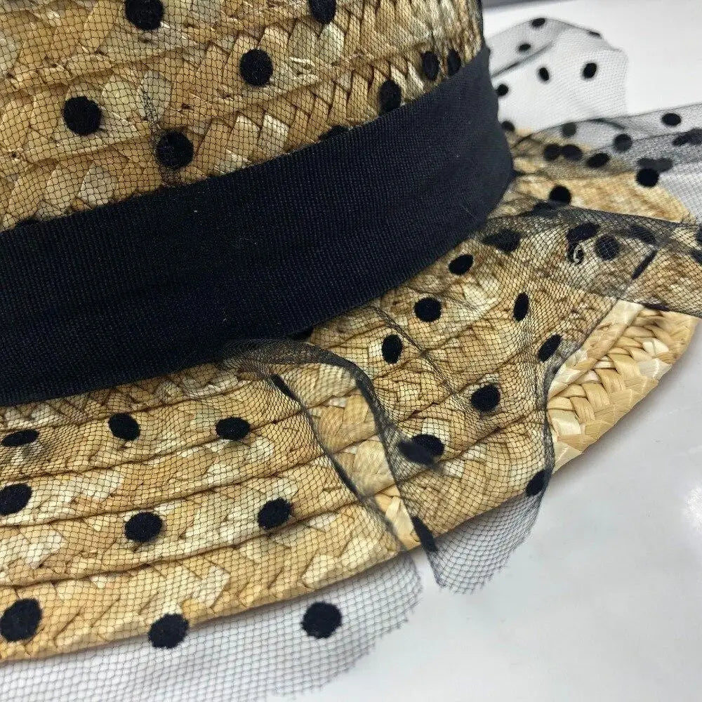 Chapeau de Paille Avec Voile