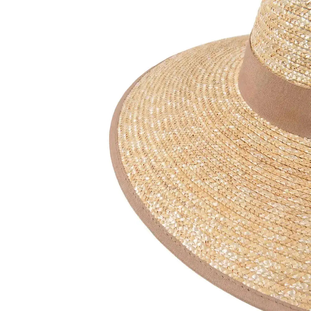 Chapeau de Paille Bandeau Beige