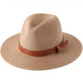 Chapeau de Paille Beige Homme