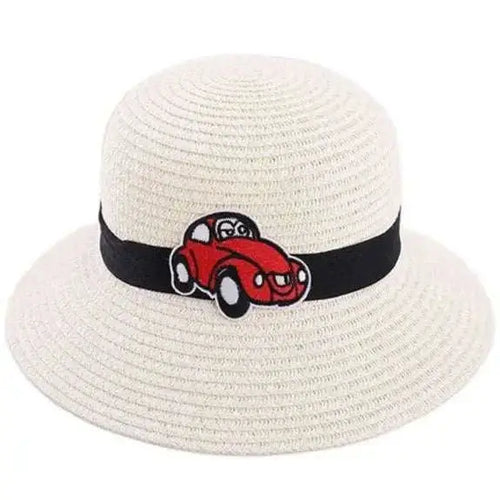Chapeau de Paille Blanc Enfant