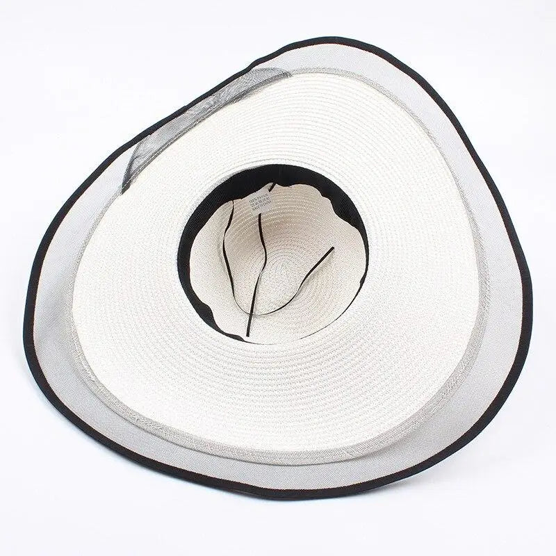 Chapeau de Paille Blanc pour Femme
