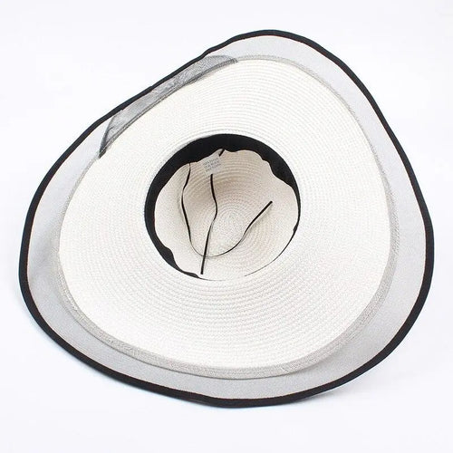 Chapeau de Paille Blanc pour Femme