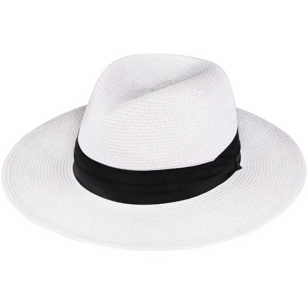 Chapeau de Paille Blanc pour Homme