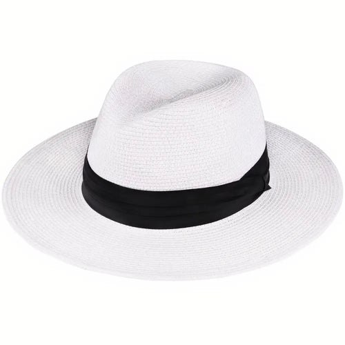 Chapeau de Paille Blanc pour Homme