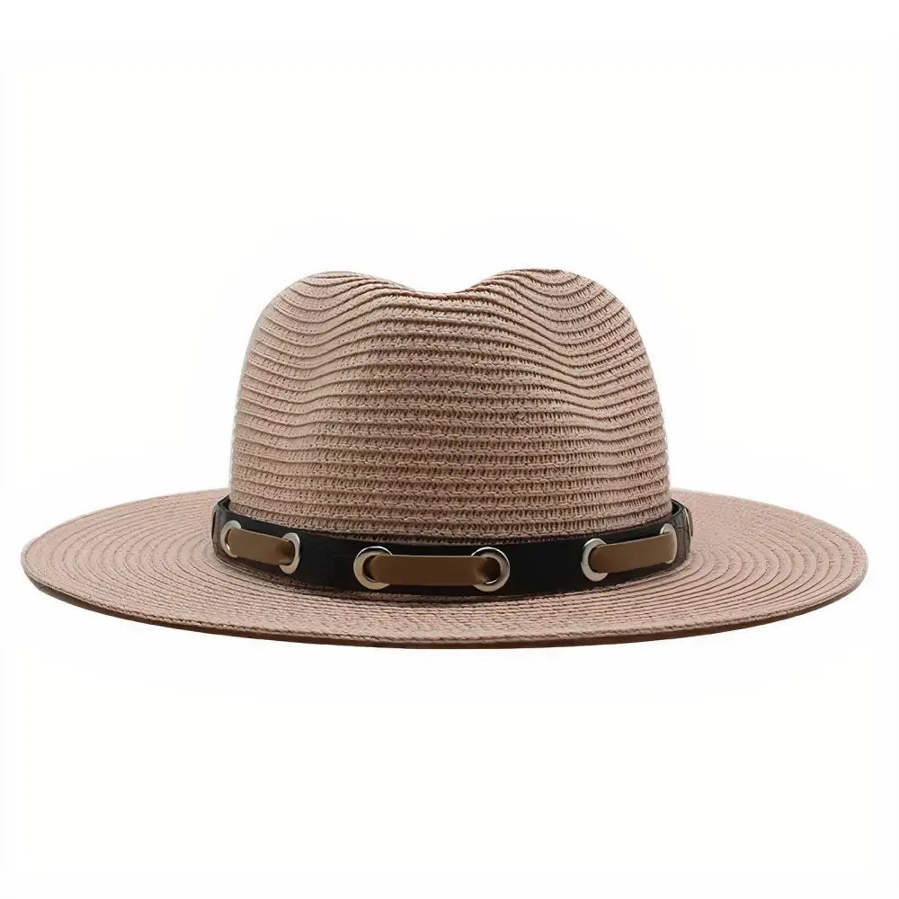 Chapeau de Paille Borsalino Rose Pâle