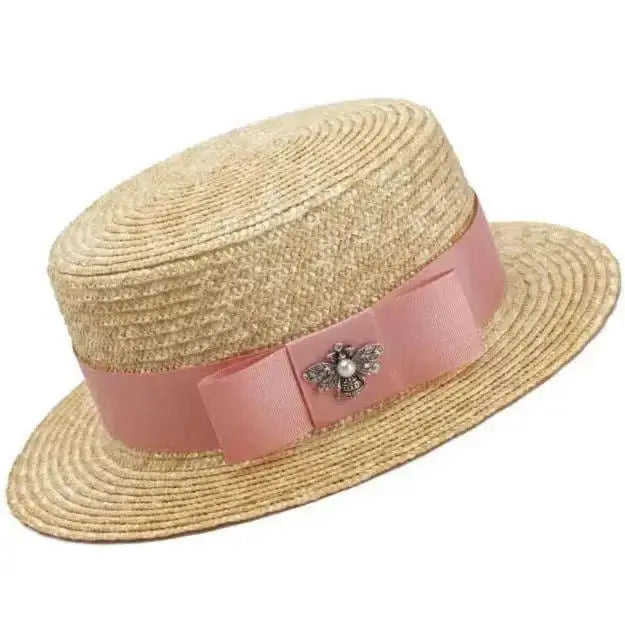 Chapeau de Paille Enfant Mariage Fille