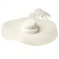 Chapeau de Paille Mariage Large