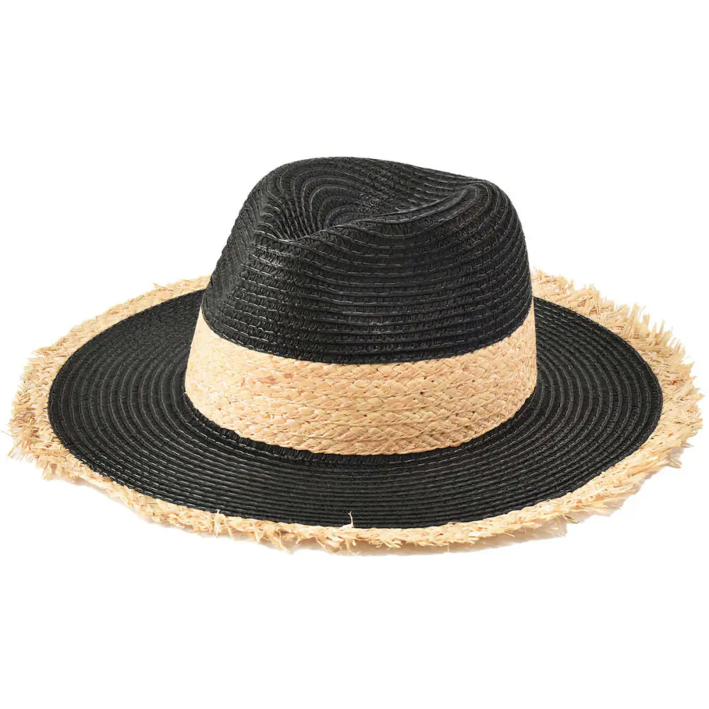 Chapeau de Paille Noir Femme