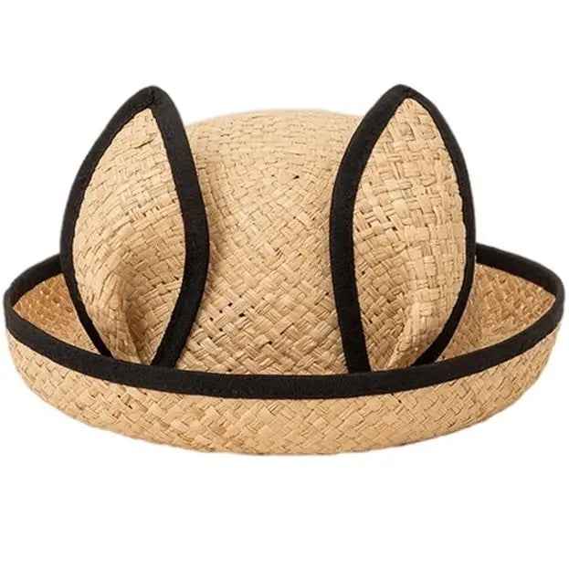 Chapeau de Paille Oreilles Fille