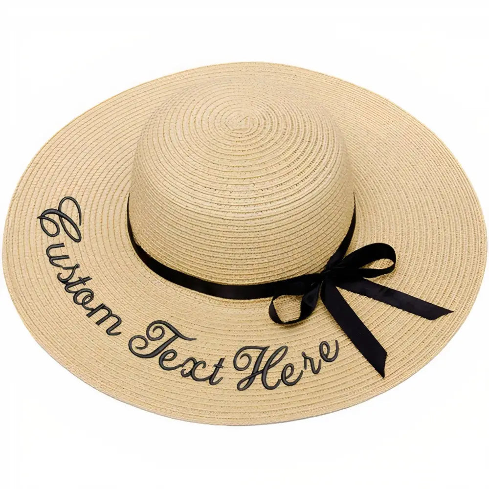 Chapeau de Paille Personnalisé - Beige