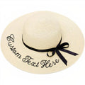 Chapeau de Paille Personnalisé - Blanc