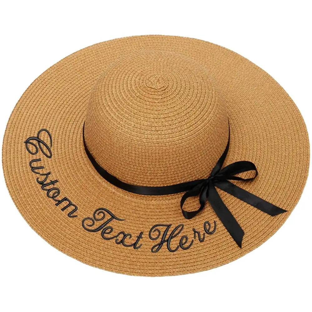 Chapeau de Paille Personnalisé - Camel