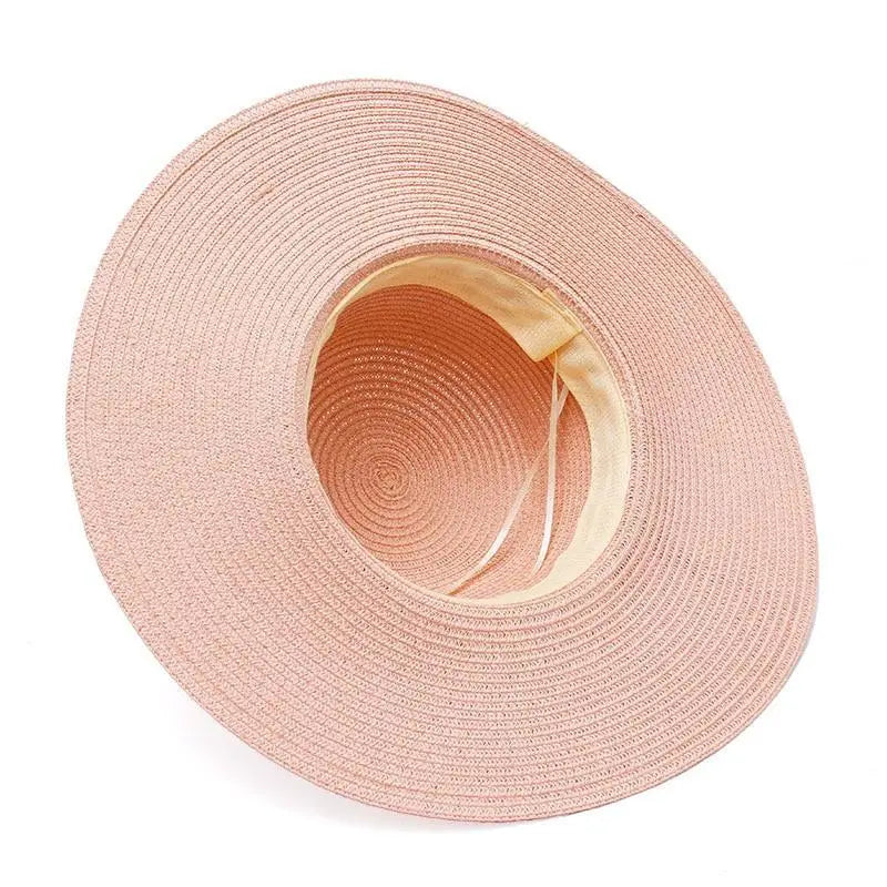 Chapeau de Paille Personnalisé - Rose