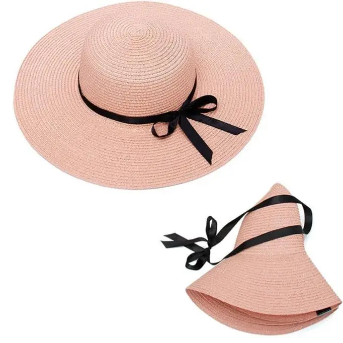 Chapeau de Paille Personnalisé - Rose