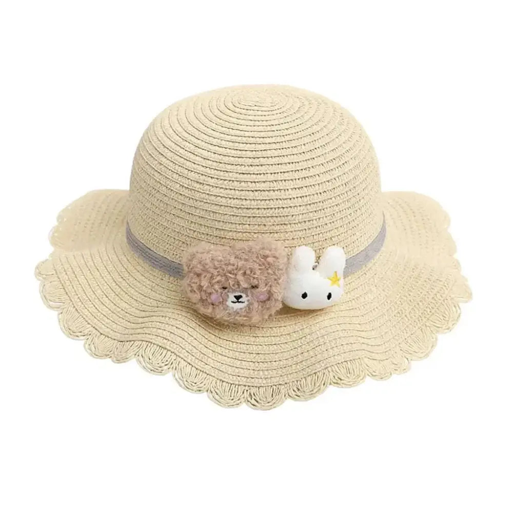 Chapeau de Paille pour Bébé Fille