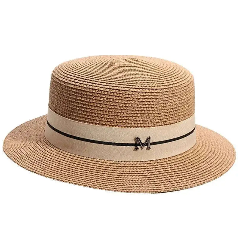 Chapeau de Paille pour Enfant Avec Lettre
