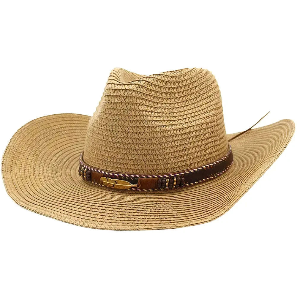 Chapeau de Paille Style Cowboy