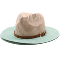 Chapeau de Paille Été Bicolore Femme
