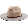 Chapeau de Paille Été Bicolore Homme