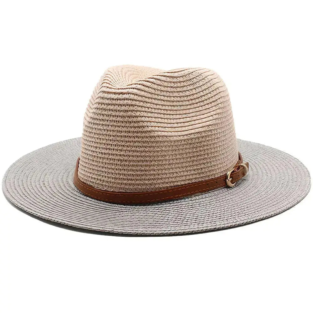 Chapeau de Paille Été Bicolore Homme