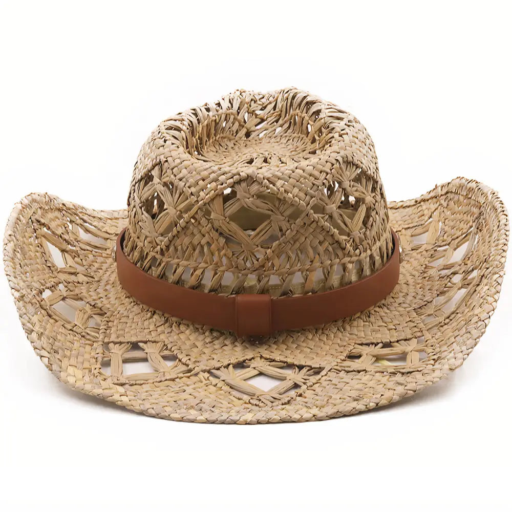 Chapeau de Paille Tressée Cowboy