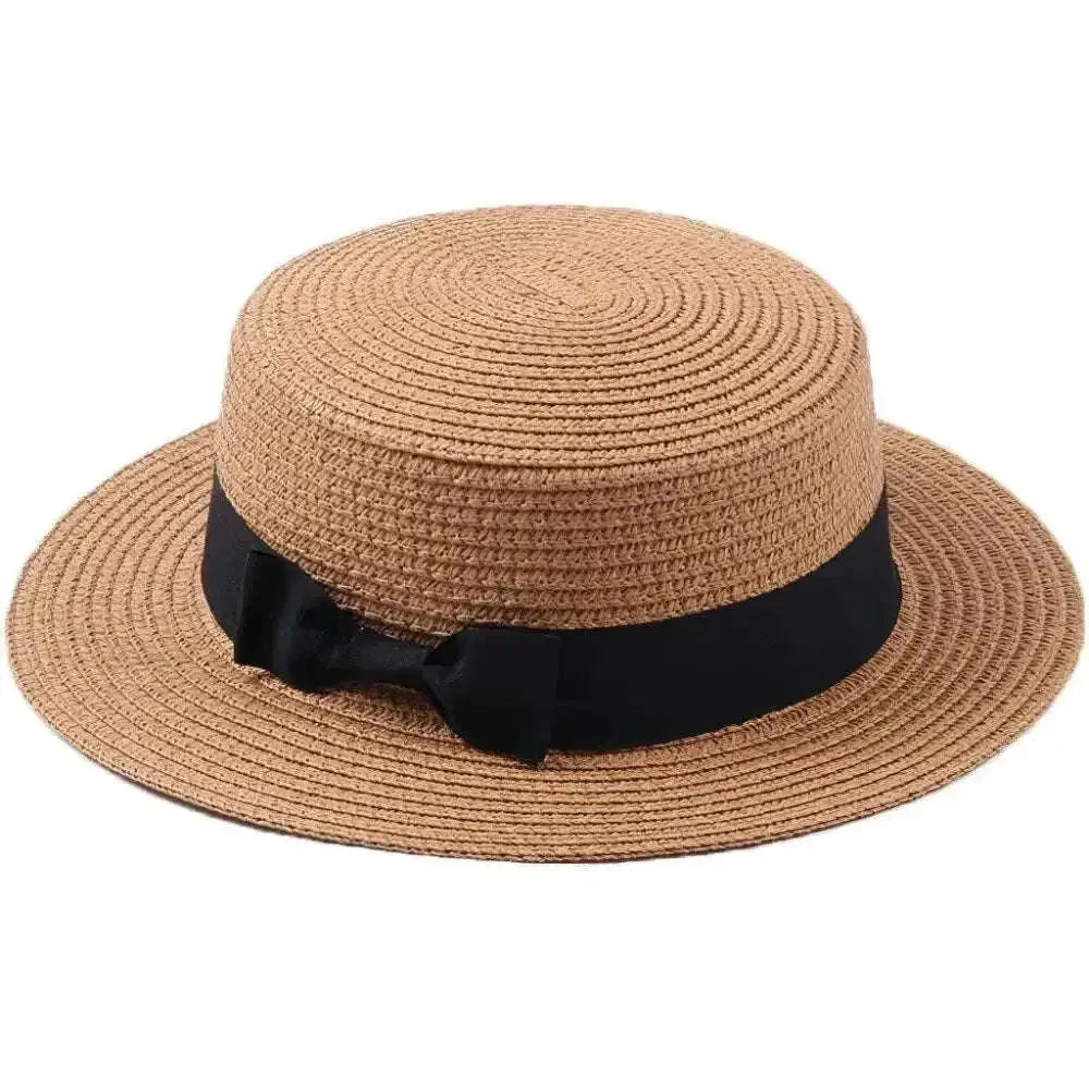 Chapeau en Paille Enfant Avec Ruban