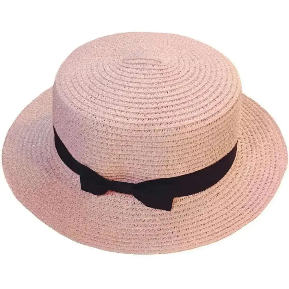 Chapeau en Paille Enfant Avec Ruban